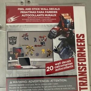 Hasbro Transformers Peel and Stick Wall Decals - Red, Blue, Yellow, Black, White